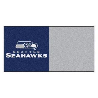 TrafficMASTER NFL   Buffalo Bills Blue and Red Nylon 18 in. x 18 in. Carpet Tile (20 Tiles/Case) 8544