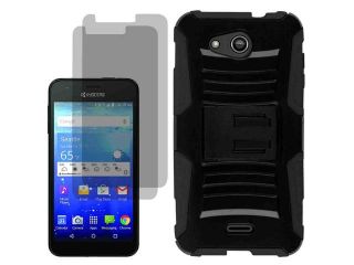 Armor Shell Holster Combo Cover Case Fr Kyocera Hydro Wave C6740 2x Screen Film