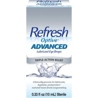Refresh Optive® Advanced Lubricant Eye Drops 0.33 fl. oz. Box