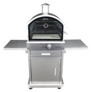 HomComfort 16,000 BTU Propane Stainless Steel Outdoor Pizza Oven HCP16SS