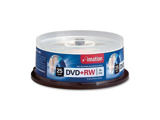 imation 4.7GB 8X DVD+RW 25 Packs Spindle Disc Model 27134