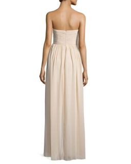 Donna Morgan Strapless Sweetheart Ruched Gown