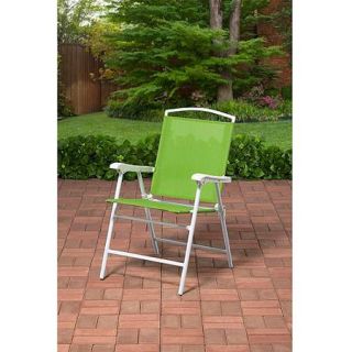 Mainstays Outdoor Folding Sling Chair, Green