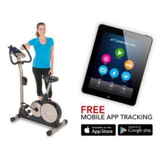Exerpeutic 3000 Mobile App Tracking Magnetic Upright Bike