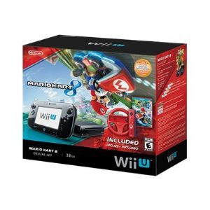 Nintendo Wii U   Mario Kart 8 Deluxe Set   game console   32 GB flash   black   Mario Kart 8