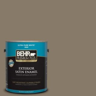BEHR Premium Plus 1 gal. #740D 6 Mountain Elk Satin Enamel Exterior Paint 934001