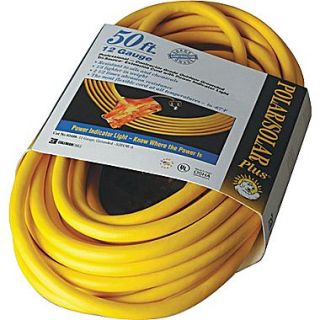 Polar/Solar T*Prene TPE Jacket SJEOW Insulated Outdoor Extension Cord, 14/3 AWG, 100 ft (L)