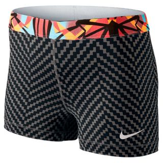Womens Nike Pro Core Compression 3 Inch Zig Zag Shorts   613617 016