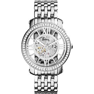 Fossil Curiosity Automatic Stainless Steel Watch