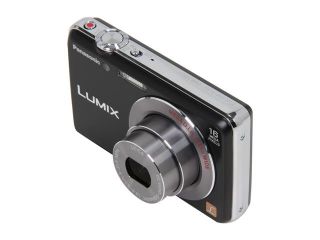 Panasonic LUMIX DMC FH8 Black 16.1 MP 5X Optical Zoom 24mm Wide Angle Digital Camera