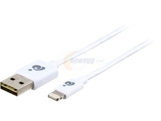 IOGEAR GRUL01 WT White Reversible USB to Lightning Color Cable, 3.3ft (1m)