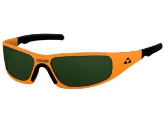 Liquid Eyewear Gasket ORANGE / TANZANITE Lens Hingeless Aluminum Sunglasses