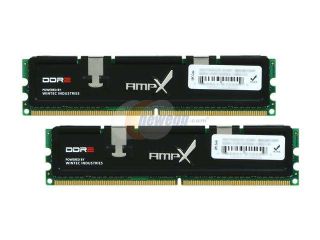 Wintec AMPX 2GB (2 x 1GB) 240 Pin DDR2 SDRAM DDR2 800 (PC2 6400) Dual Channel Kit Desktop Memory Model 3AXT6400C5 2048K
