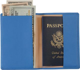 Royce Leather Plain Passport Jacket 200 5   Ocean Blue