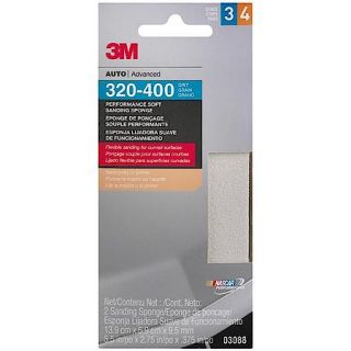 3M Performance Soft Sanding Sponge, 5 1/2" x 2 3/4" 03088