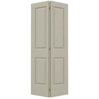 JELD WEN Woodgrain 2 Panel Hollow Core Molded Interior Closet Bi fold Door THDJW184300016