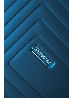 Samsonite Neo pulse metallic blue 4 wheel cabin suitcase