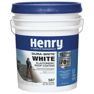 Henry Company Dura Brite 4.75 Gallon Elastomeric Reflective Roof Coating (10 Year Limited Warranty)