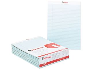 Colored Perforated Note Pads, 8 1/2 X 11, Blue, 50 Sheet, Dozen