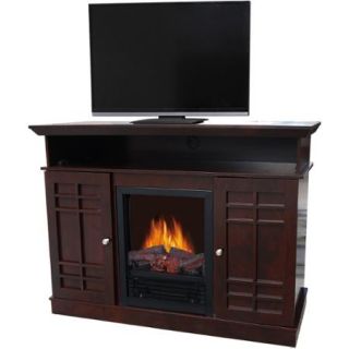 Decor Flame Media Electric Fireplace for TVs up to 55", Dark Chocolate