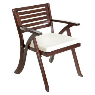 Burnam Arm Chair Wood/Brown Mahogany   Christopher Knight Home