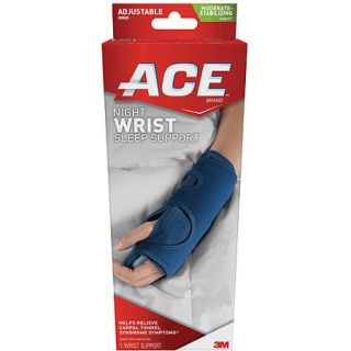 ACE Night Wrist Sleep Support, One Size Adjustable, 209626