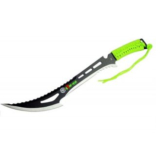 Zombie Killer 24 inch Green Handle Sheath Full Tang Hunting Sword