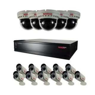 Revo Elite HD 16 Channel 1080P 8TB NVR Surveillance System with (16) 2.1 Megapixel HD Cameras REH161D5GB11G 8T
