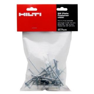Hilti CF 72 P8S23 3 in. Sill Plate Nails with 23 mm Washer (20 Pack) 3453491