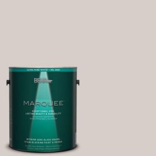 BEHR MARQUEE 1 gal. #MQ3 6 Granite Dust One Coat Hide Semi Gloss Enamel Interior Paint 345001