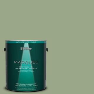 BEHR MARQUEE 1 gal. #MQ6 51 Fern Leaf One Coat Hide Semi Gloss Enamel Interior Paint 345401