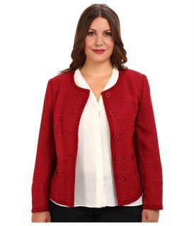 pendleton plus size cleo jacket red rock novelty weave