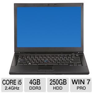 Dell Latitude E6410 Notebook PC   Intel Core i5 520M 2.4GHz, 4GB DDR3, 250GB HDD, DVDRW, 14.1 Display, Windows 7 Professional 64 Bit  (Off Lease)   RB 810576020964