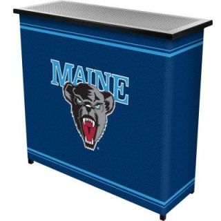 Trademark 2 Shelf 39 in. L x 36 in. H University of Maine Portable Bar with Case LRG8000 ME