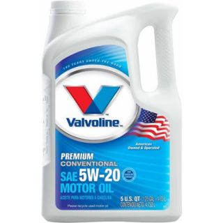 Valvoline Premium Conventional 5W20 Motor Oil 5 Quart