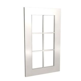 Home Decorators Collection 12x30x.75 in. Brookfield Mullion Door Prepped for Glass in Pacific White MD1230 BPW
