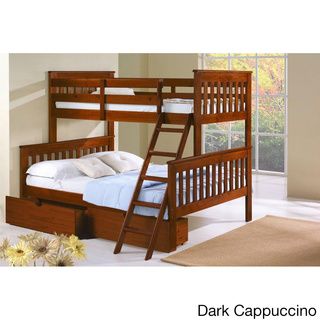 Donco Kids Mission Tilt Ladder Twin/Full Storage Bunk Bed  