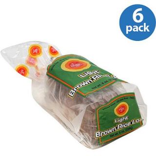 Ener G Light Brown Rice Loaf Bread, 8 oz (Pack of 6)
