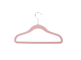 60 pack kids velvet touch suit hangers, pink