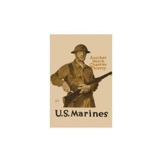 Another Notch, Chateau Thierry   Us Marines Print (Canvas 12x18)