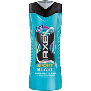 AXE Sport Blast 2 in 1 Body Wash and Shampoo, 16 oz
