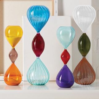 Colored Glass Sand Timers   Set of 4   8134002