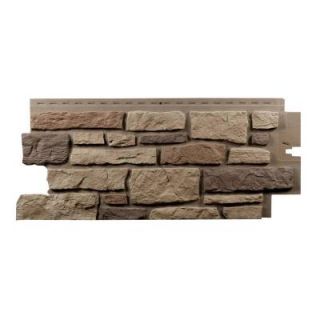 Exteria Rocky Mountain Clay Creek Ledge stone Premium 19.25 in. x 45.75 in. Polypropylene Panel in (Carton of 10) 28PCRMCLF