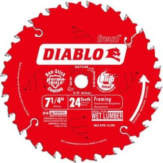 Diablo 7 1/4 in. x 24 Tooth Framing Blade (10 Pack) D0724B10