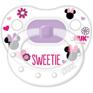 NUK Disney Minnie Mouse Silicone Orthodontic Pacifier, Set of 2, 6 18 Months