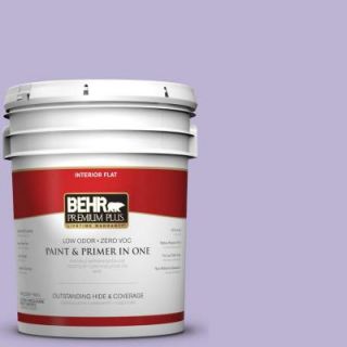 BEHR Premium Plus 5 gal. #M560 3 Grape Hyacinth Flat Interior Paint 105005