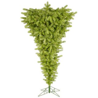 Upside Down 7.5 Lime Green Artificial Christmas Tree with 500 Clear