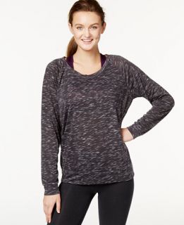 Ideology Raglan Spaced Dyed Long Sleeve Top, Only at   Tops