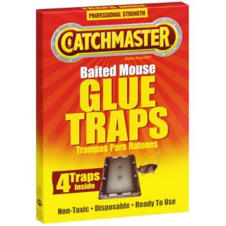 Catchmaster Baited Mouse Glue Traps, 4ct