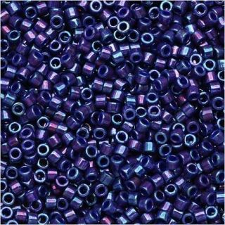 Miyuki Delica Seed Beads 11/0   Metallic Midnight Purple DB135 7.2 Grams